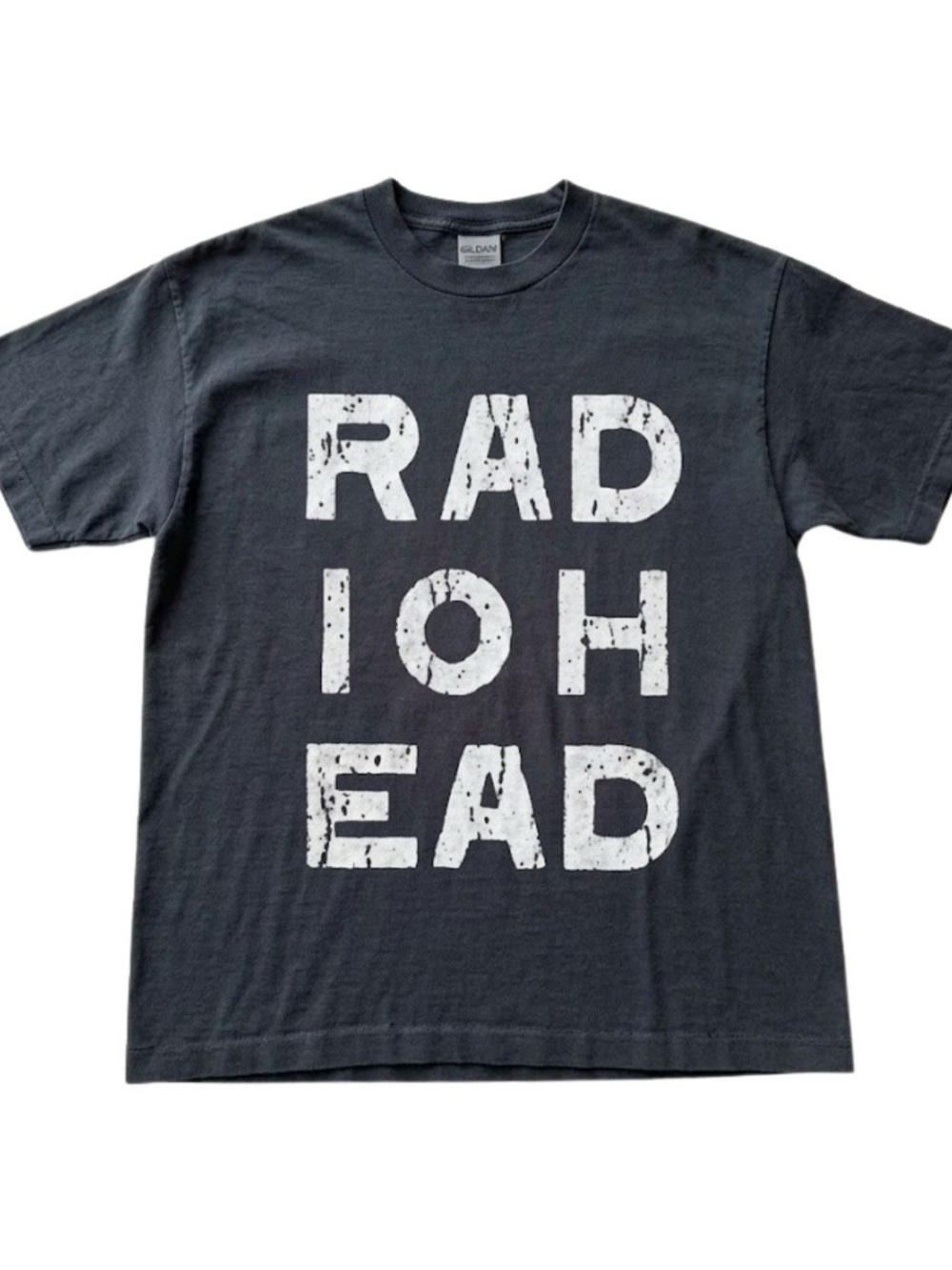 Gildan Black Radiohead Bold White Lettering Tee